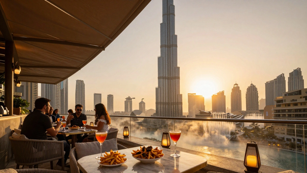 Dubai’s Best Rooftop Bars with Unforgettable Bites
